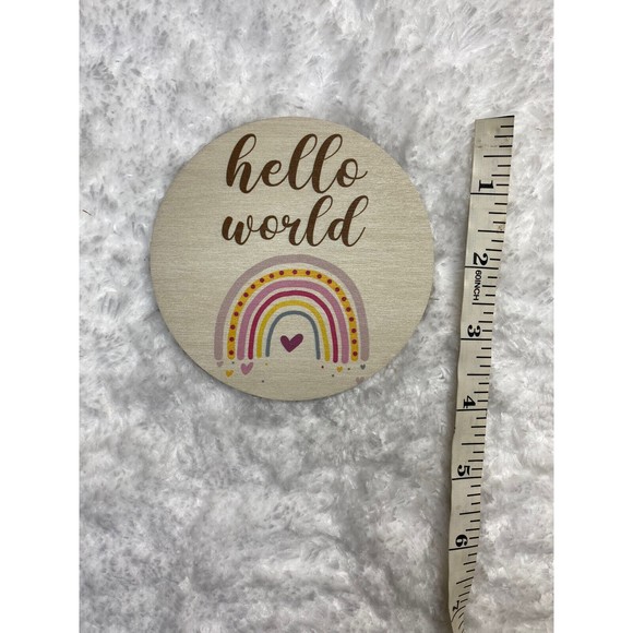 Rainbow Milestone Discs, Baby Age Milestone Marker Keepsake & Photo Boho… - Picture 3 of 7